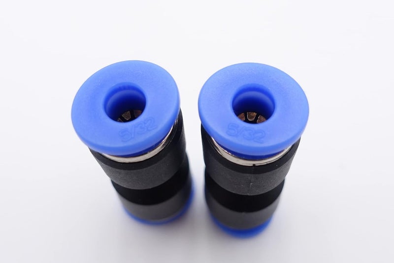 IVLPHA Push to Connect Fitting 5/32" Tube OD, Pneumatic Air Water Straight Union Two Way Connector/Coupler (Pack of 5) - Image 2
